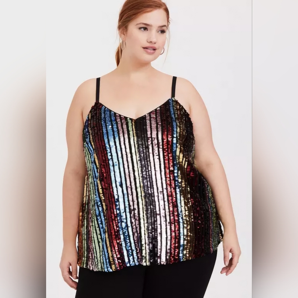 Torrid Multicolor Sequin Camisole - Picture 3 of 6